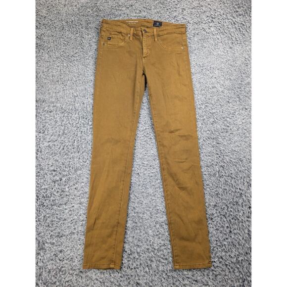 AG Adriano Goldschmied Jeans Women 25 Brown Legging Ankle Super Skinny Stretch - Picture 3 of 10